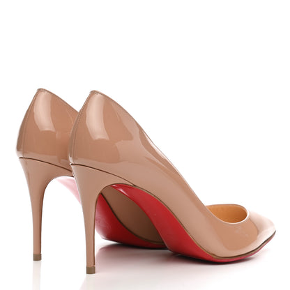 Christian Louboutin Patent Pigalle Follies 85 Pumps 38.5 Nude 4 of 10