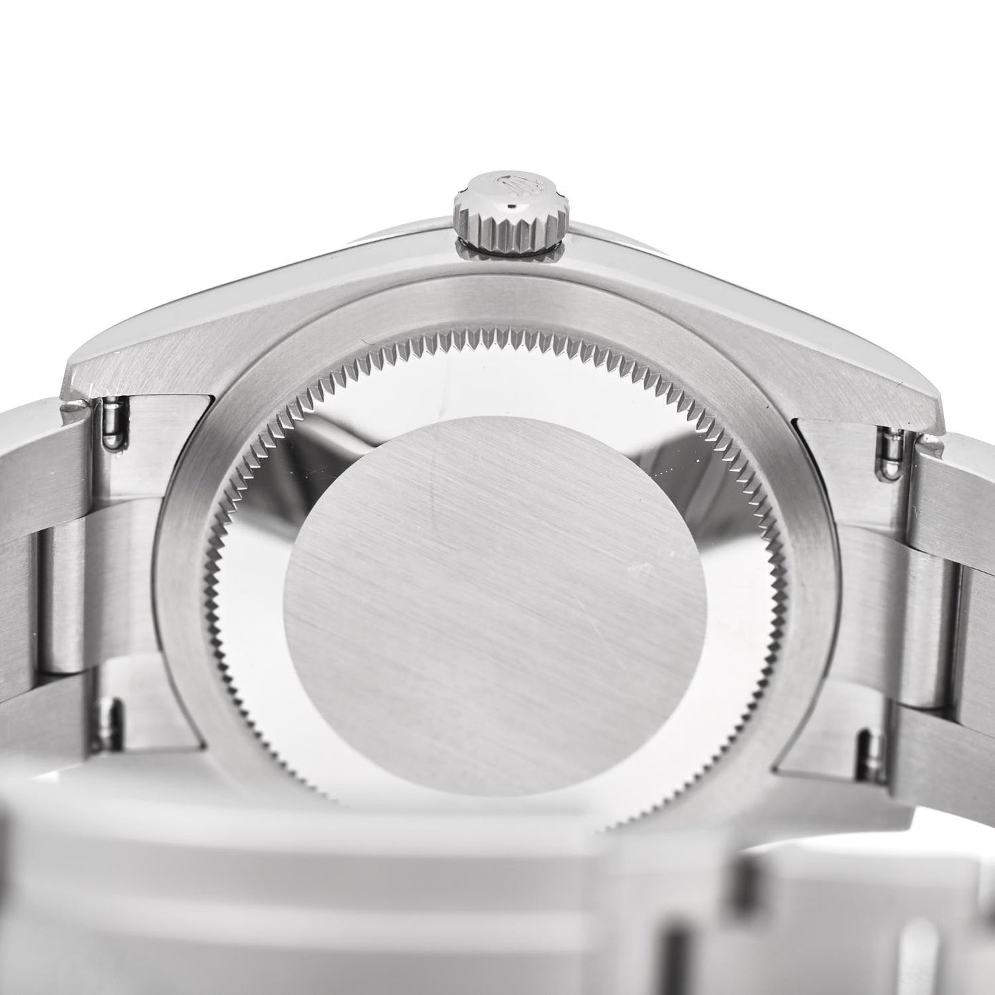 Stainless Steel 34mm Oyster Perpetual Watch Bright Black 124200