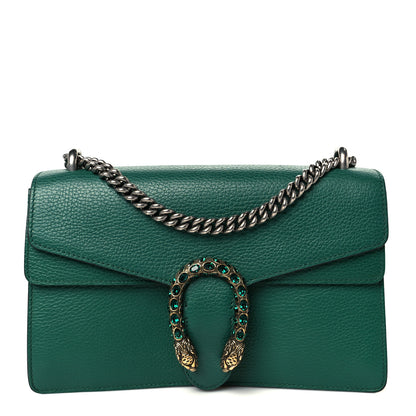 Gucci Dollar Calfskin Crystal Small Dionysus Shoulder Bag Emerald 1 of 12