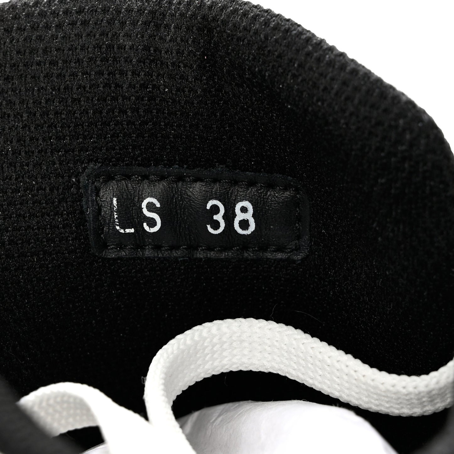 Nylon Fabric Womens D-Player High Top Sneakers 38 White Black