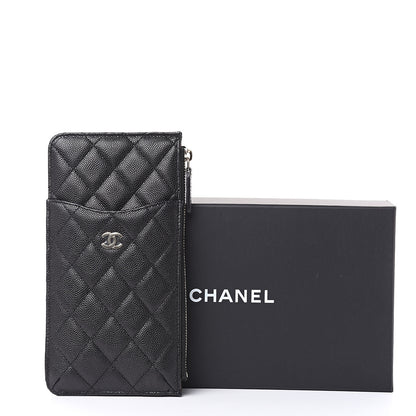 Chanel Caviar Quilted Classic Flat Wallet Pouch Black 8 of 8