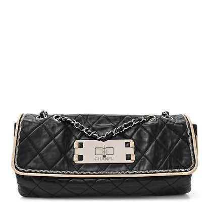 Chanel Lambskin East West Mademoiselle Flap Black 1 of 12