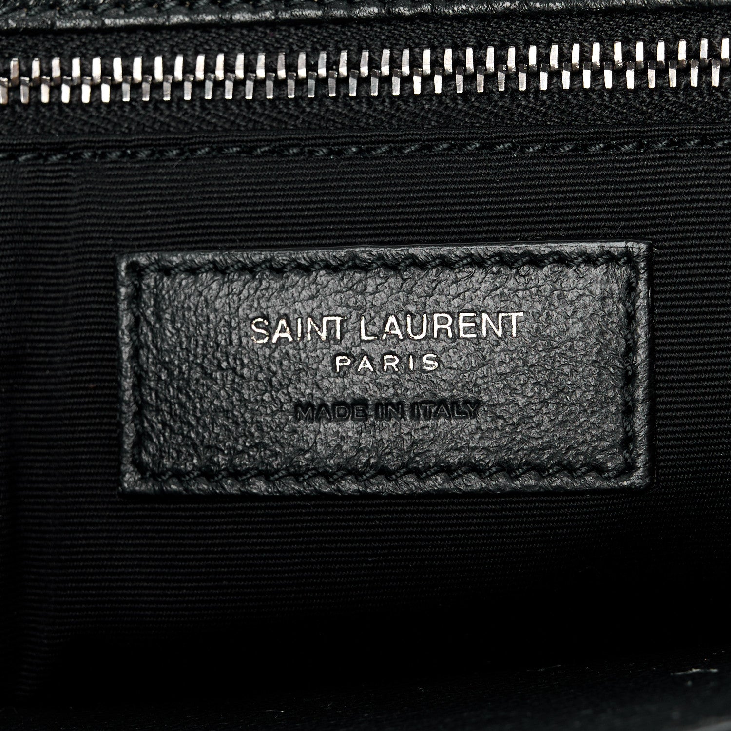 Saint Laurent Grained Lambskin Monogram Large Niki Chain Satchel Black 7 of 11