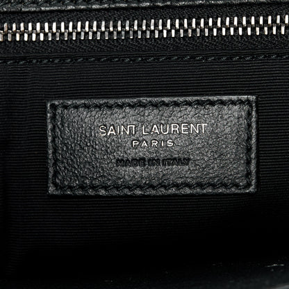 Saint Laurent Grained Lambskin Monogram Large Niki Chain Satchel Black 7 of 11
