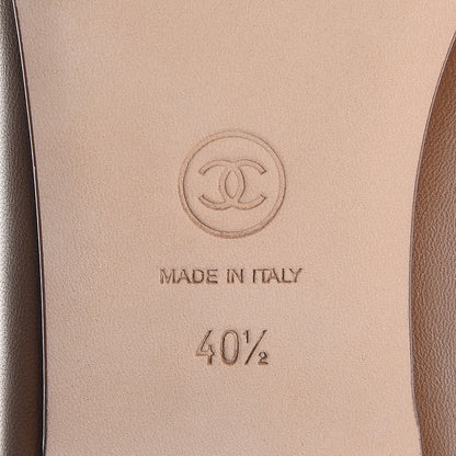 Chanel Lambskin Cap Toe Ballerina Flats 40.5 Camel 6 of 10