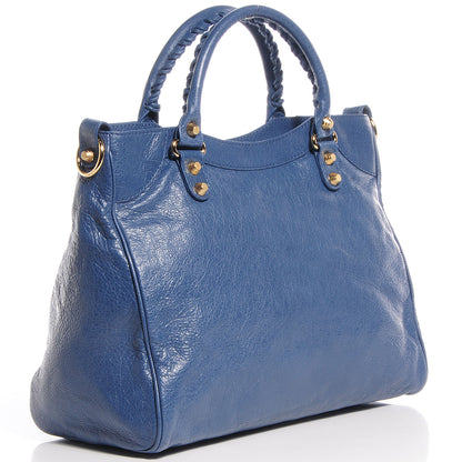 Balenciaga Agneau Giant 12 Gold Hardware Velo Bleu Persan 3 of 15