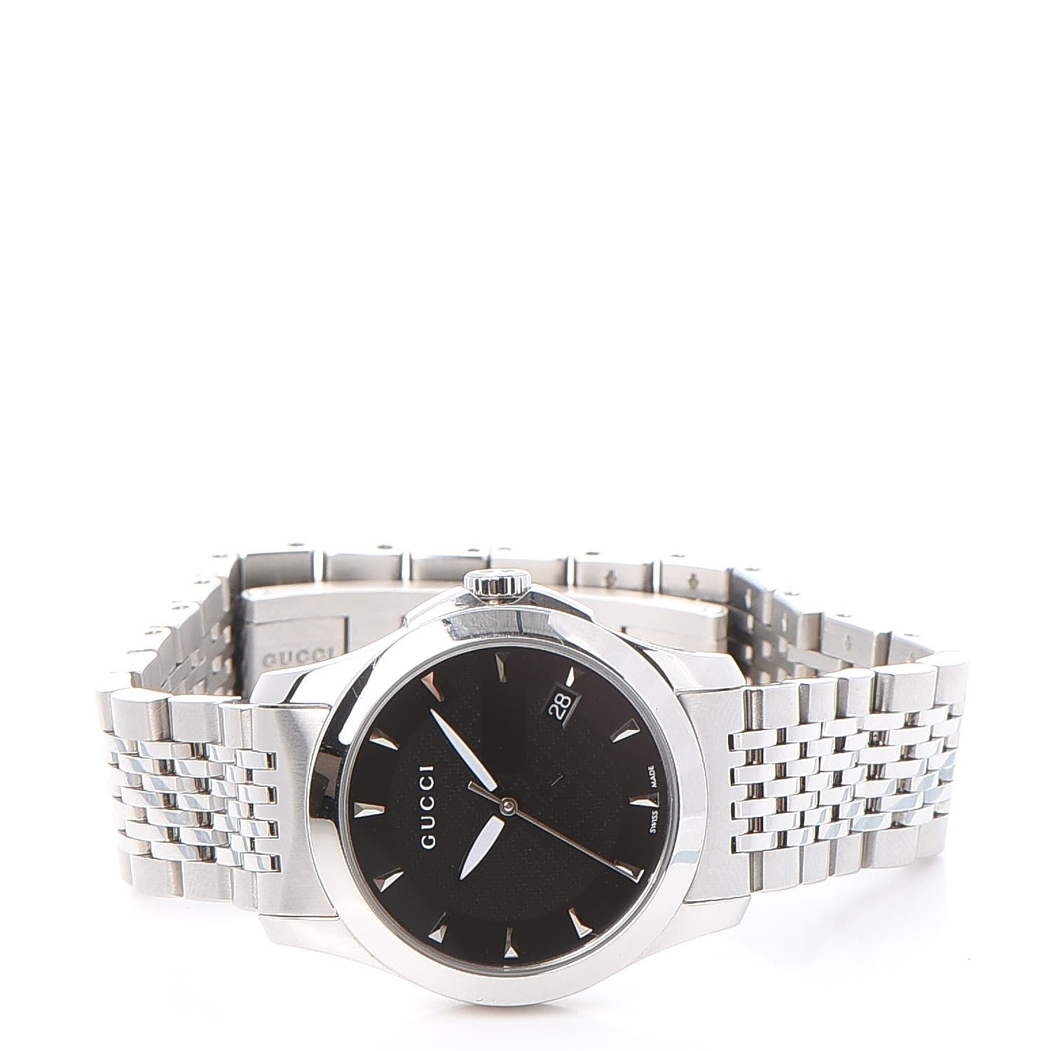 Gucci Stainless Steel 27mm G-Timeless Quartz Watch Black 3 of 11