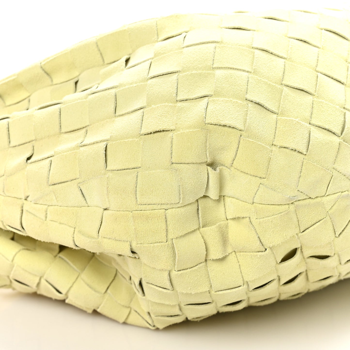 Suede Calfskin Intrecciato Teen Jodie Hobo Lemon Wash