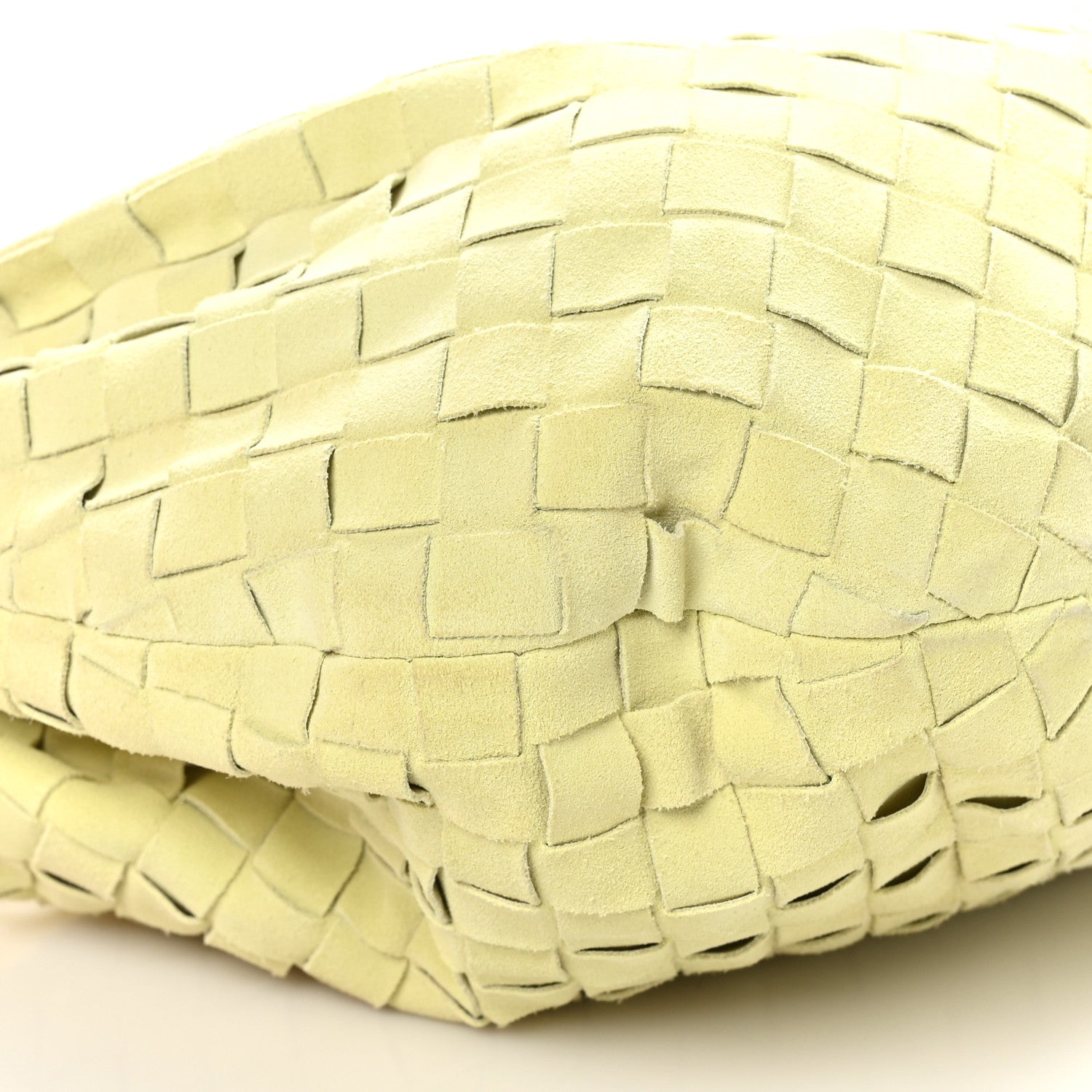 Bottega Veneta Suede Calfskin Intrecciato Teen Jodie Hobo Lemon Wash 8 of 9