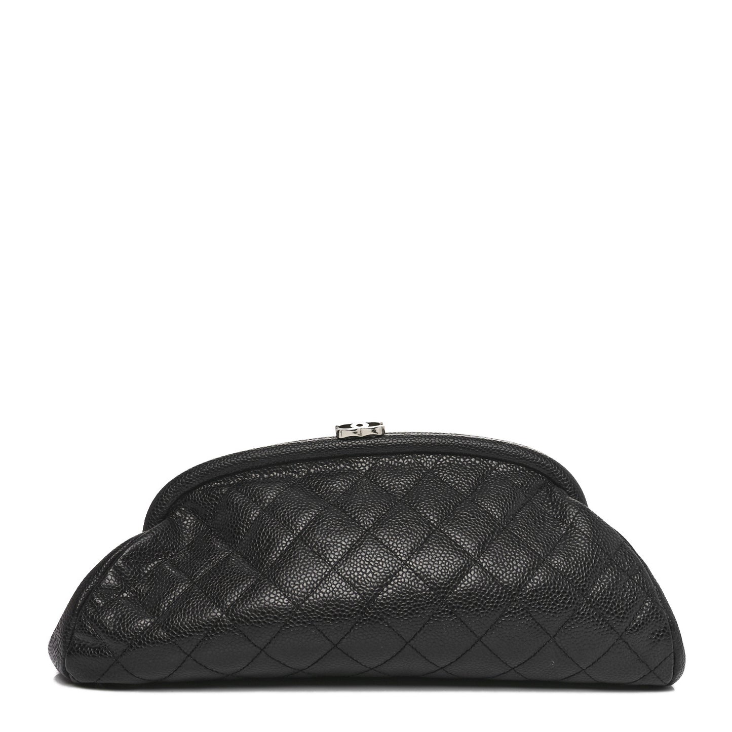 Caviar Quilted Timeless Clutch Black