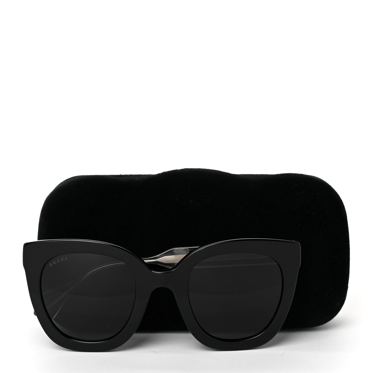 Acetate Crystal Sunglasses GG0564S Black Grey