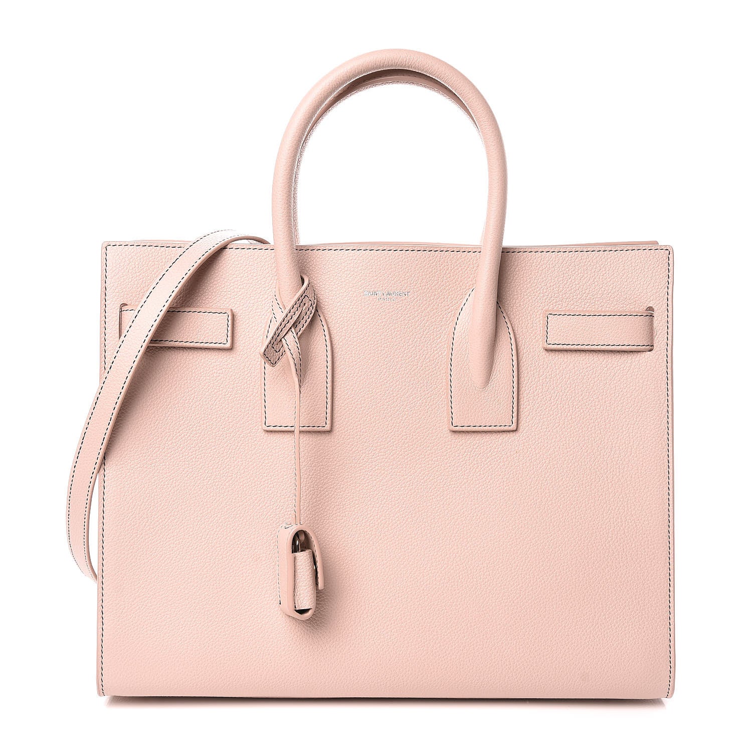 Saint Laurent Grained Calfskin Small Sac De Jour Rose 1 of 10