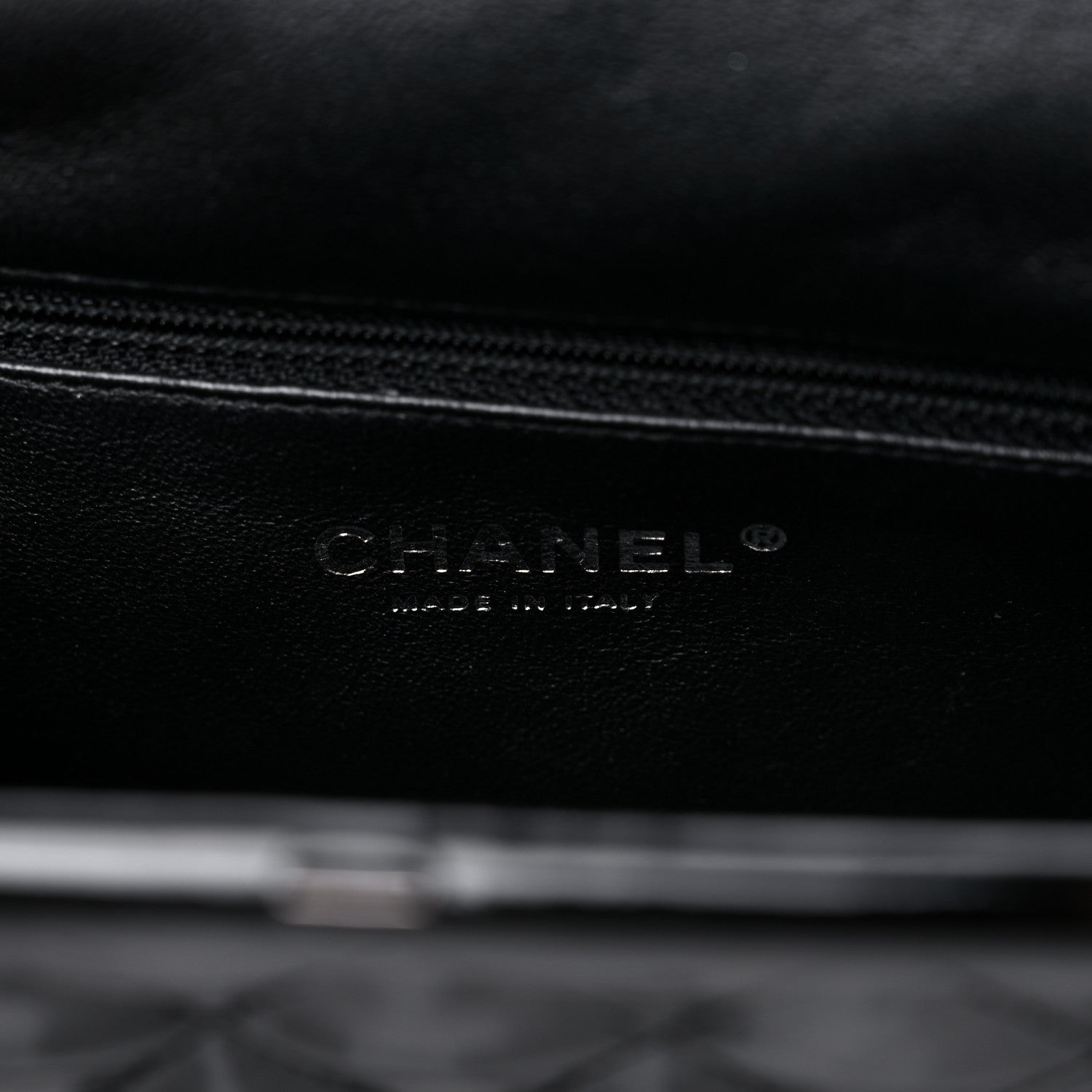 Chanel Patent Quilted Timeless Clutch Black 6 of 9