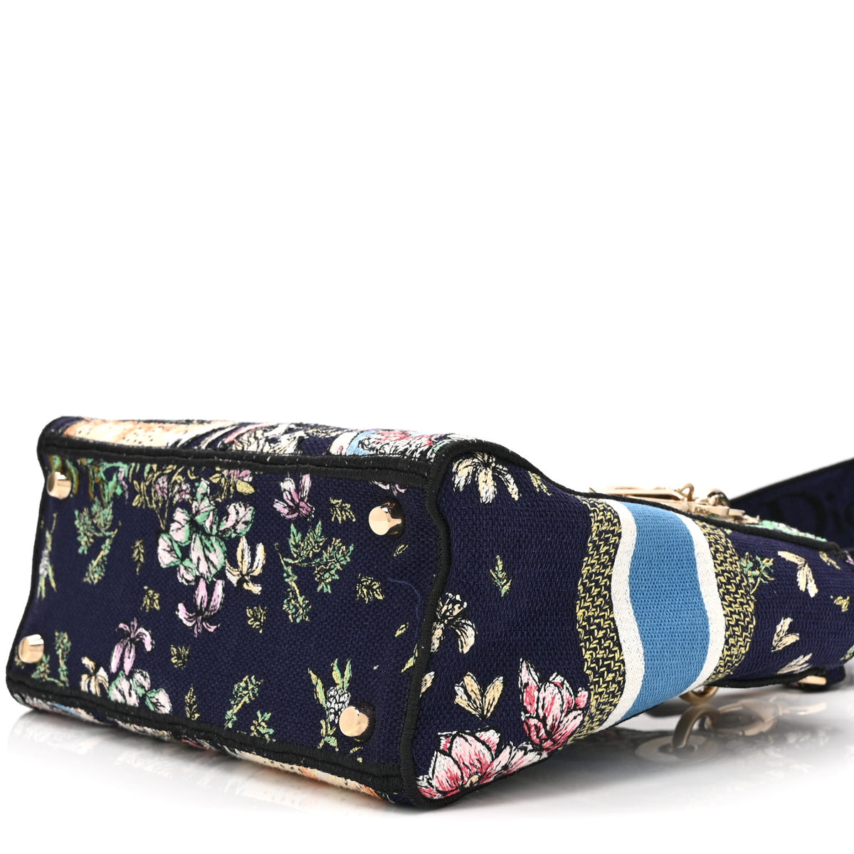 Canvas D-Constellation Embroidered Medium Lady D-Lite Bleu Multicolor