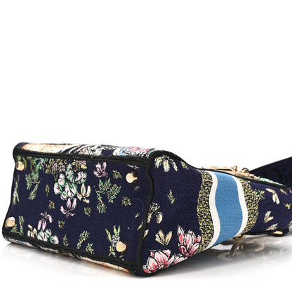 Christian Dior Canvas D-Constellation Embroidered Medium Lady D-Lite Bleu Multicolor 10 of 10