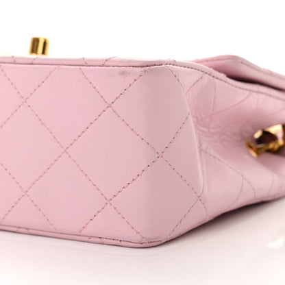 Chanel Lambskin Quilted Mini Square Flap Bag Light Pink 11 of 12