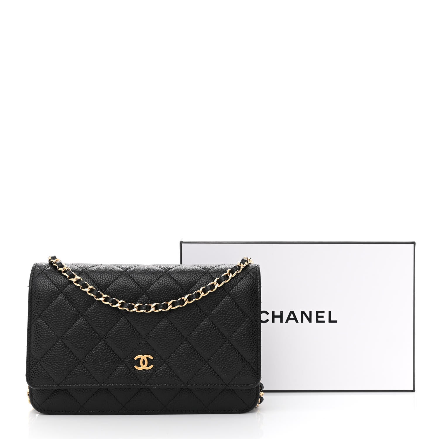 Chanel Caviar Quilted Wallet On Chain WOC Black 13 of 13