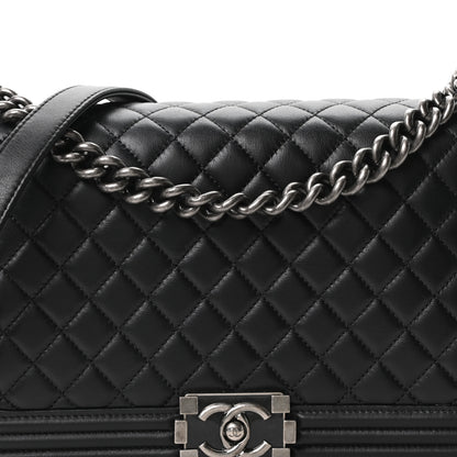 Chanel Calfskin Quilted New Medium Boy Flap Black 8 of 10