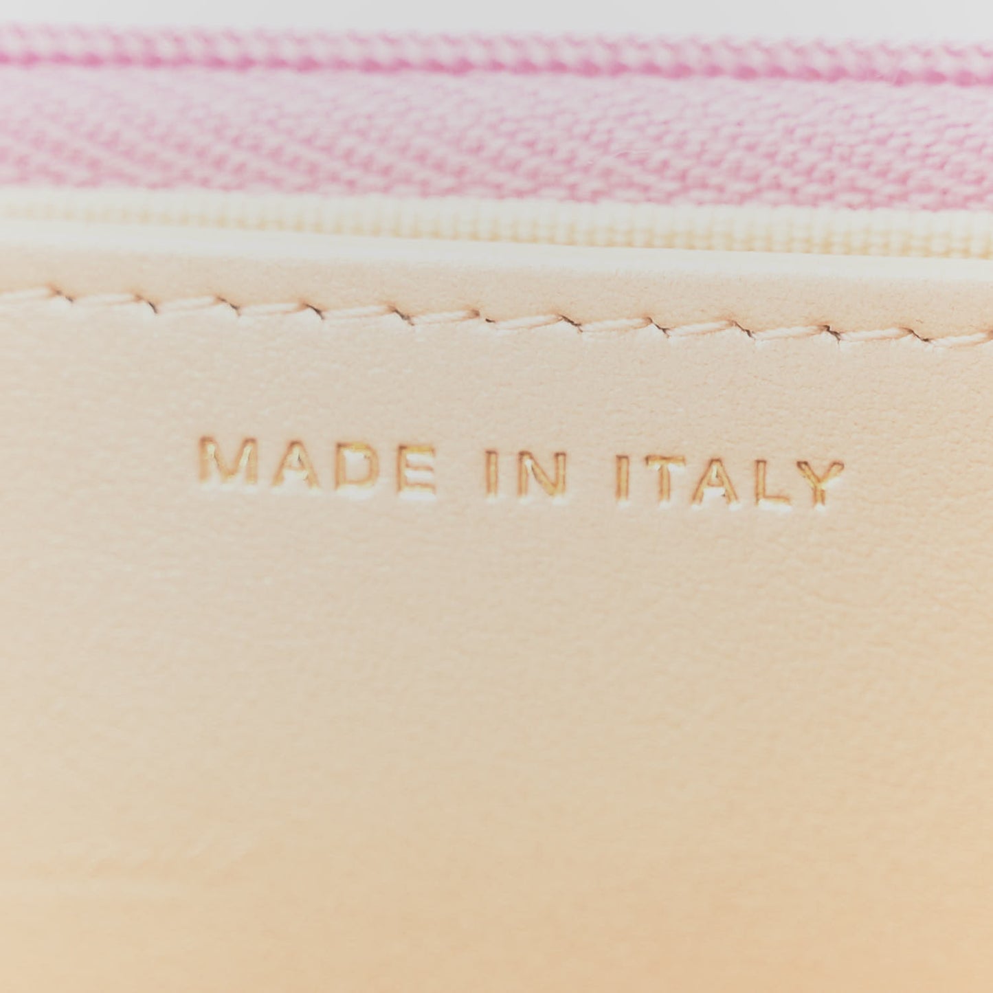 Shiny Calfskin Quilted Wallet on Chain WOC Pink