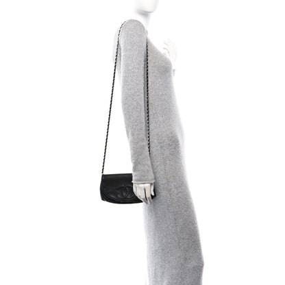 Chanel Caviar Half Moon Wallet On Chain WOC Black 2 of 11
