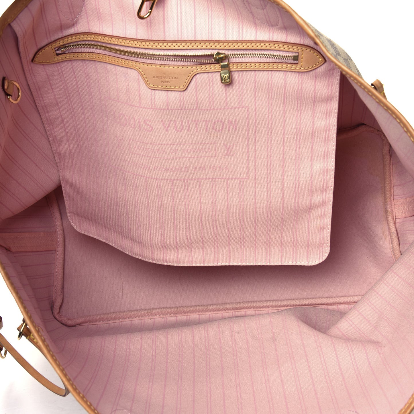 Damier Azur Neo Neverfull GM Rose Ballerine