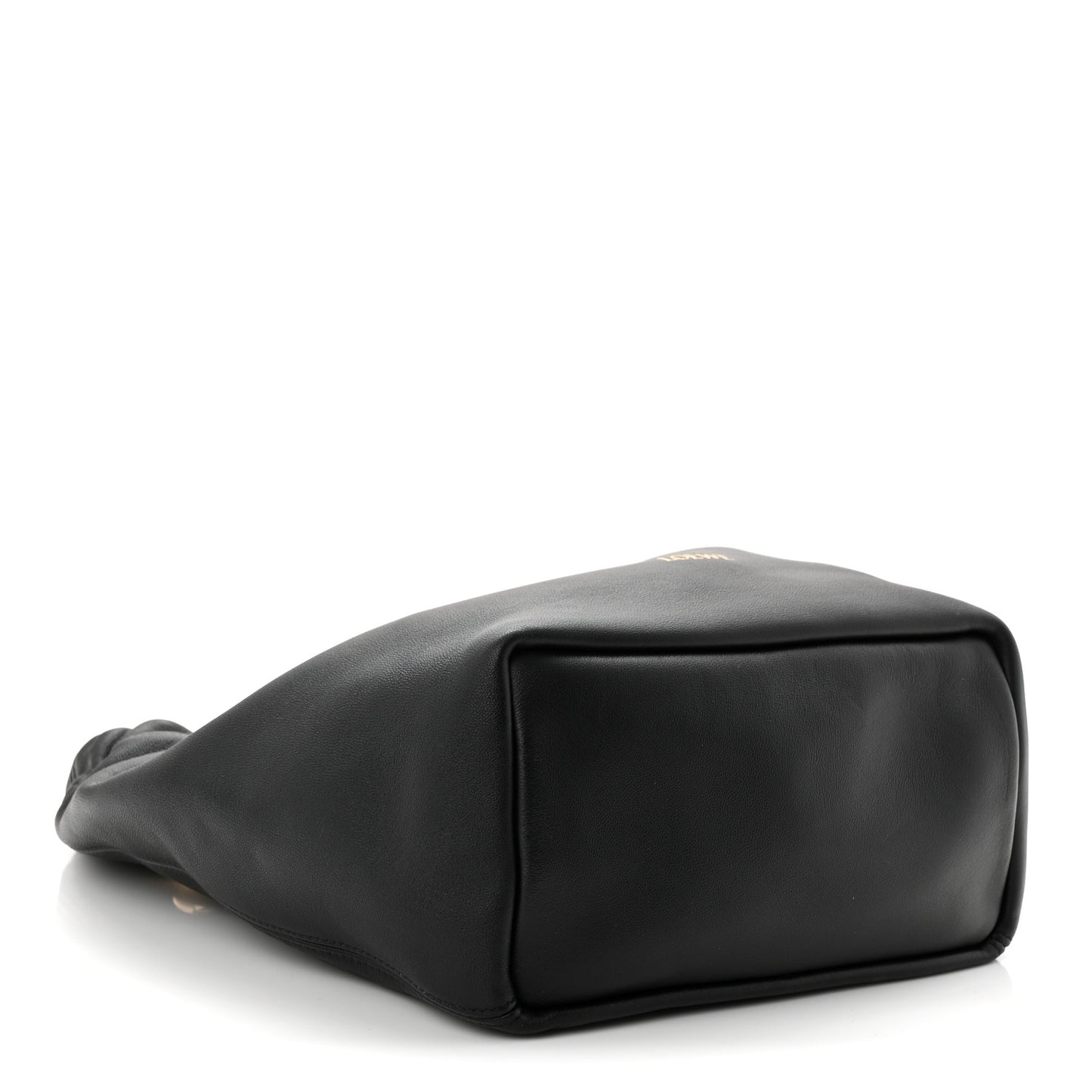 Buttery Nappa Lambskin Small Squeeze Bag Black