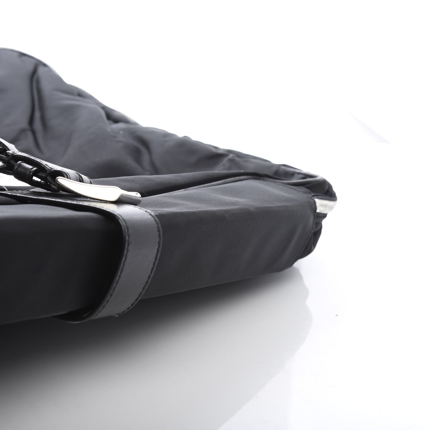 Prada Soft Calfskin Tessuto Nylon Travel Bag Black 11 of 20