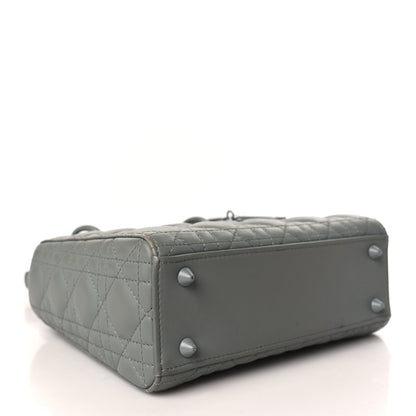 Christian Dior Lambskin Cannage Small My ABCDior Lady Dior Grey 5 of 12