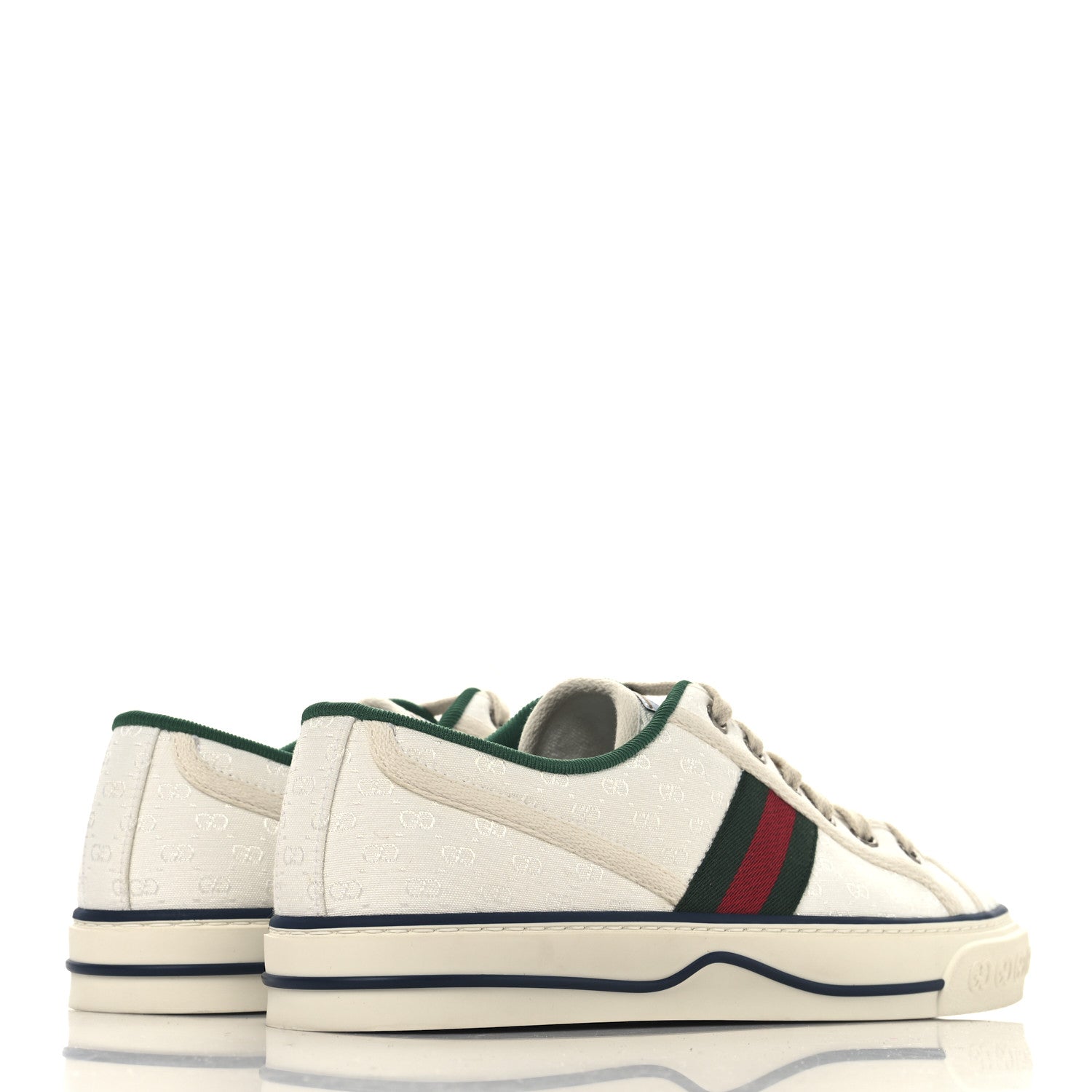 Gucci Jacquard Mini GG Monogram Web Womens 1977 Tennis Sneakers 40.5 White 5 of 9