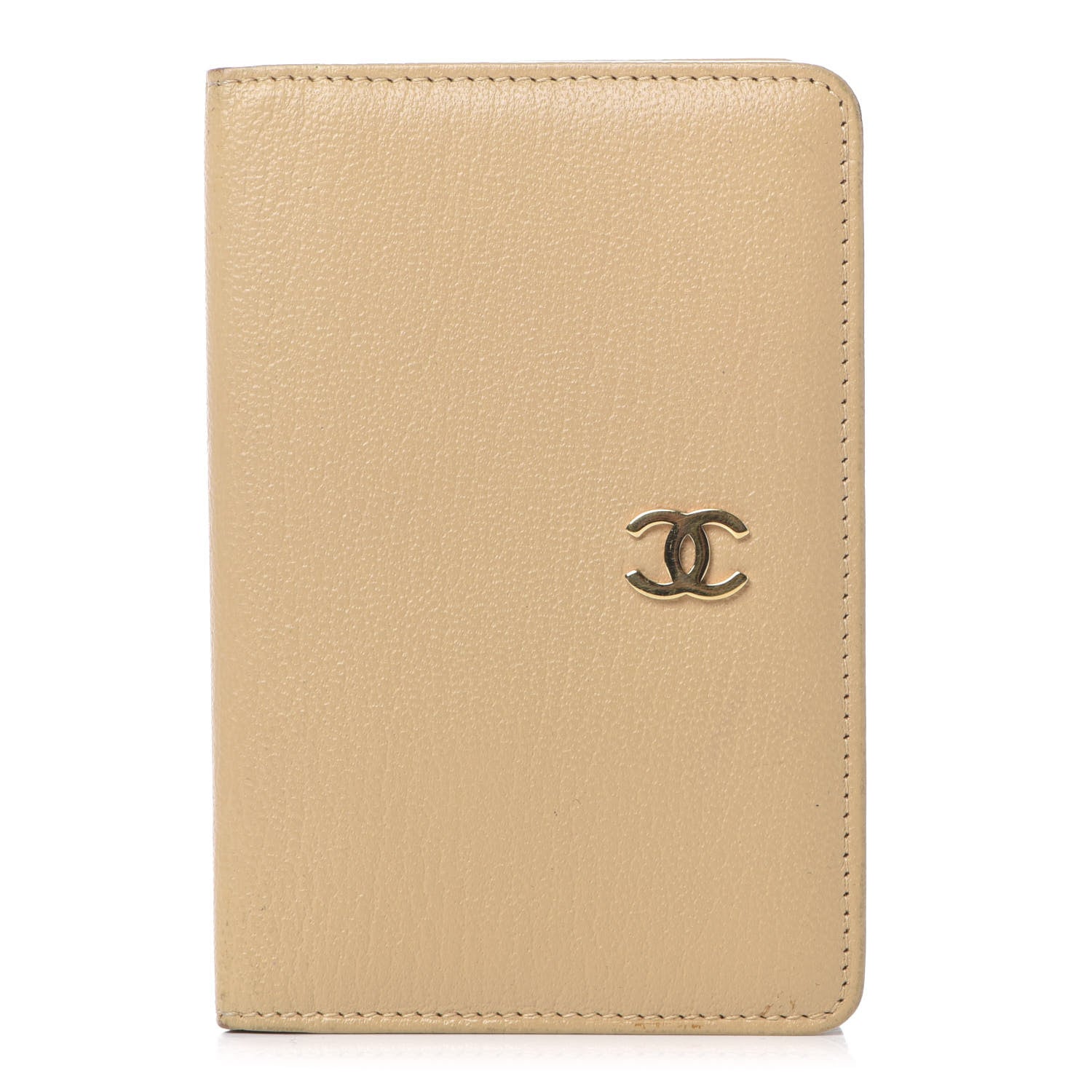 Chanel Goatskin Small Pocket Agenda Cover Beige 1 of 7