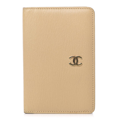 Chanel Goatskin Small Pocket Agenda Cover Beige 1 of 7