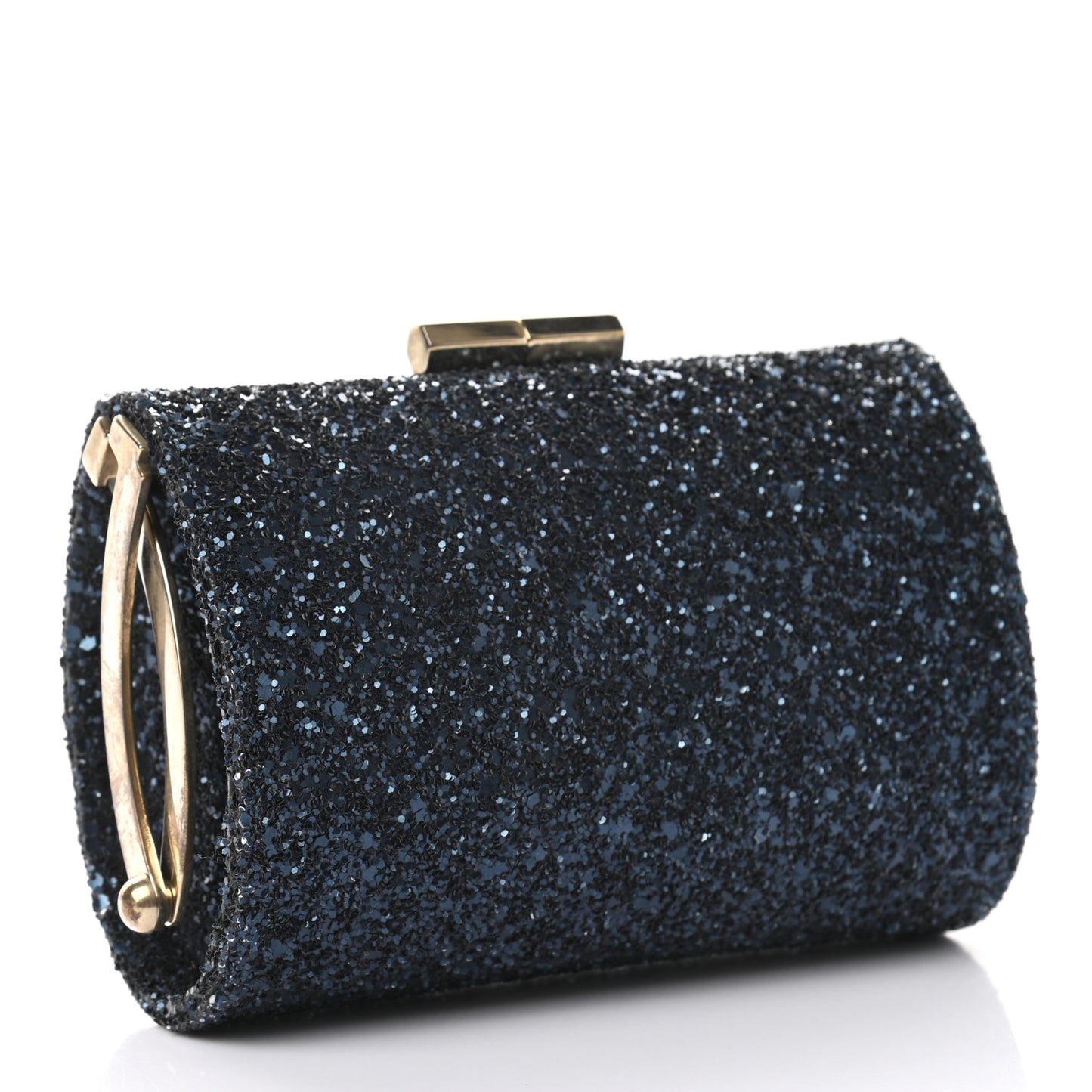 Glitter Fabric Mini Tube Blue