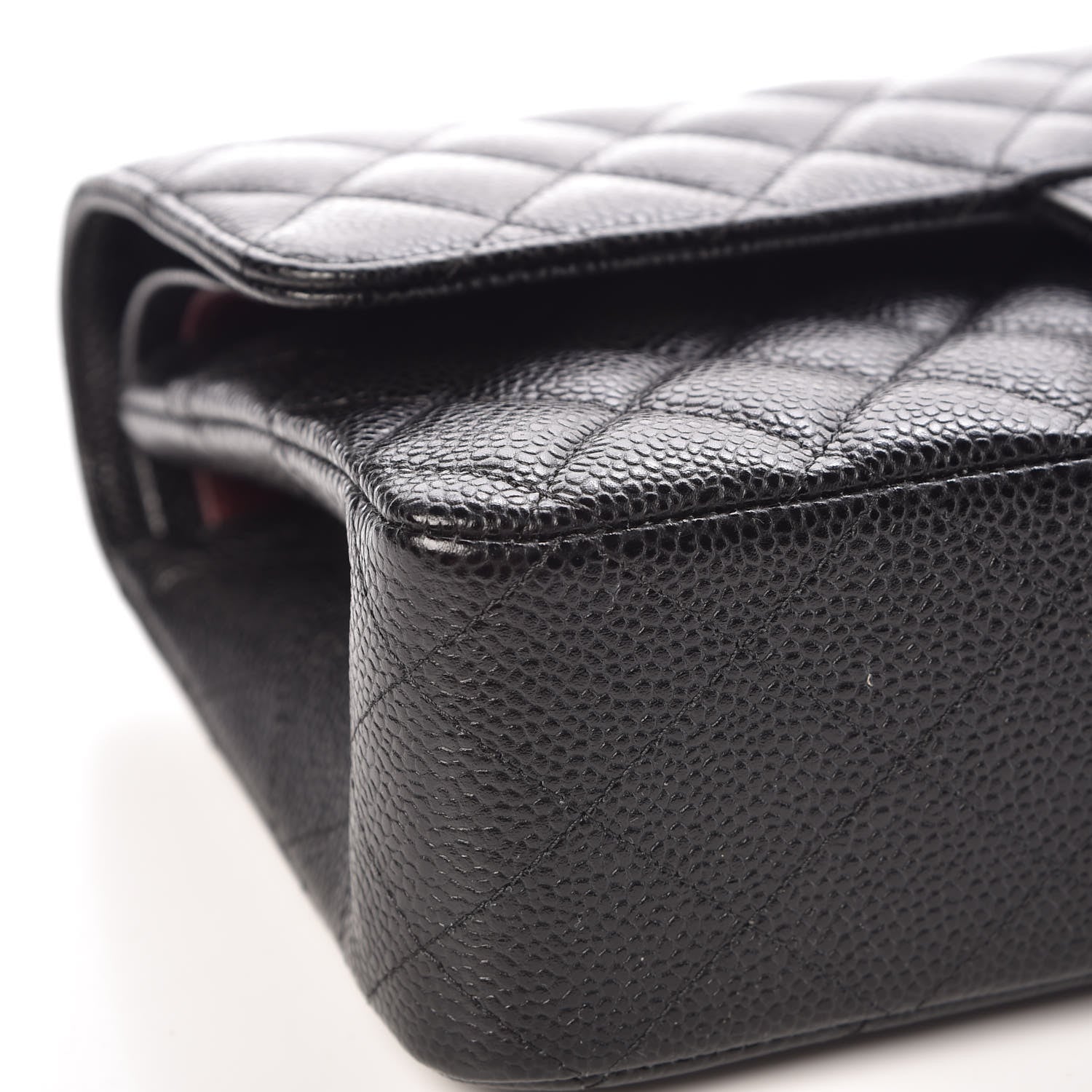 Chanel Caviar Quilted Medium Double Flap Black 8 of 10