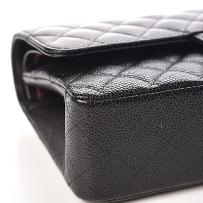 Chanel Caviar Quilted Medium Double Flap Black 8 of 10