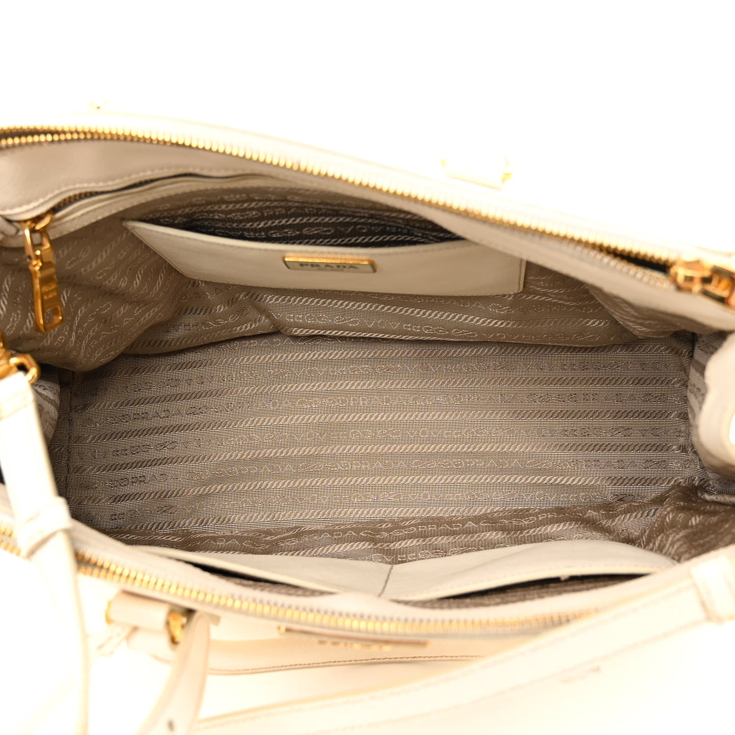 Prada Saffiano Medium Galleria Double Zip Tote Talco 6 of 24