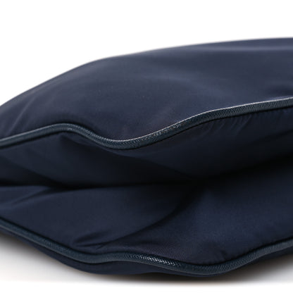 Prada Tessuto Nylon Saffiano Flat Messenger Bag Blue 11 of 12