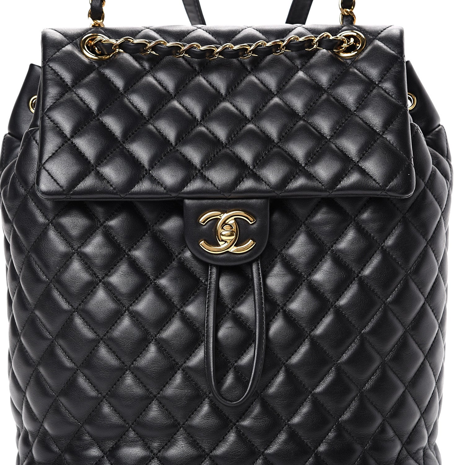 Chanel Lambskin Quilted Large Urban Spirit Backpack Black 7 of 10