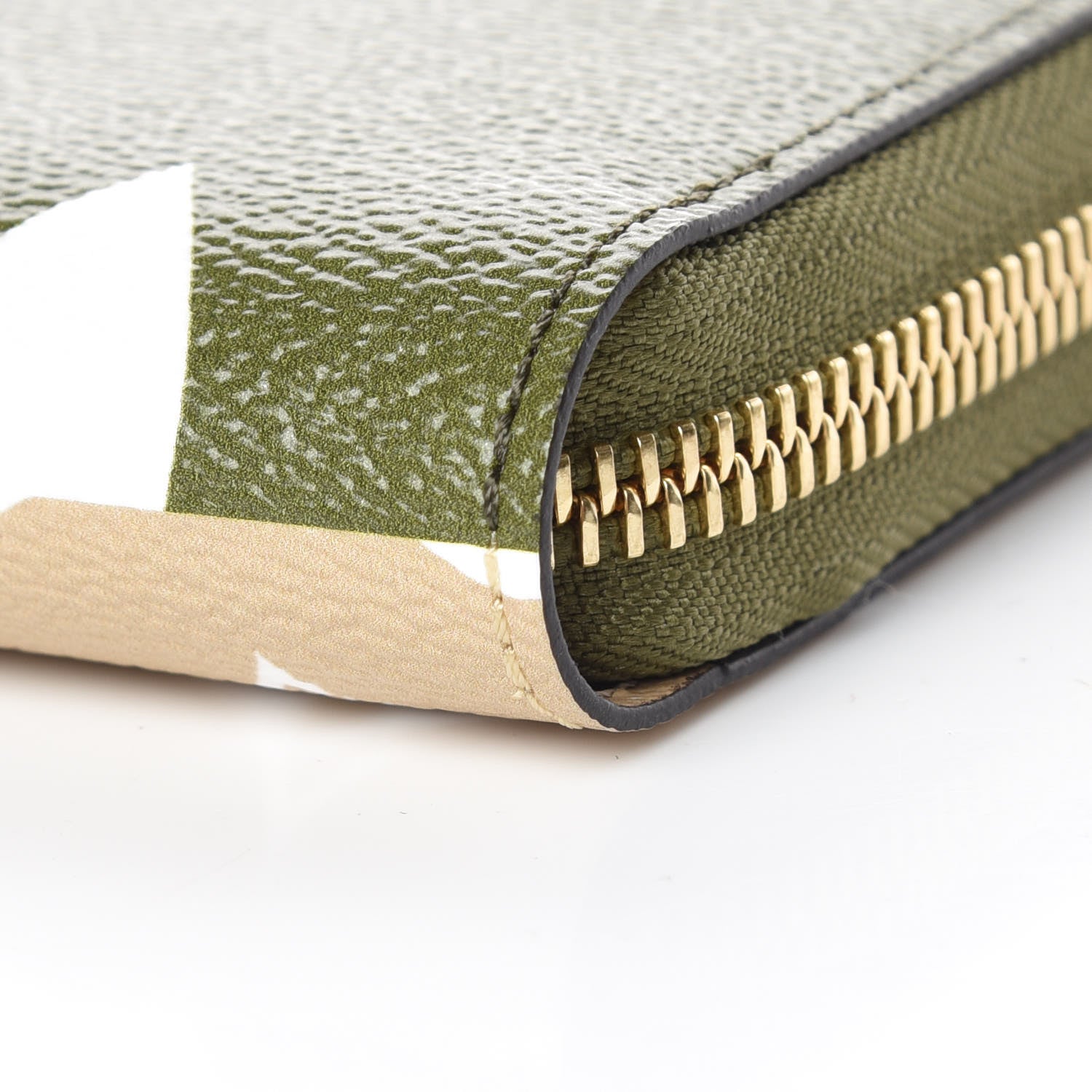 Louis Vuitton Monogram Giant Zippy Wallet Kaki White 9 of 10