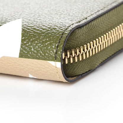 Louis Vuitton Monogram Giant Zippy Wallet Kaki White 9 of 10