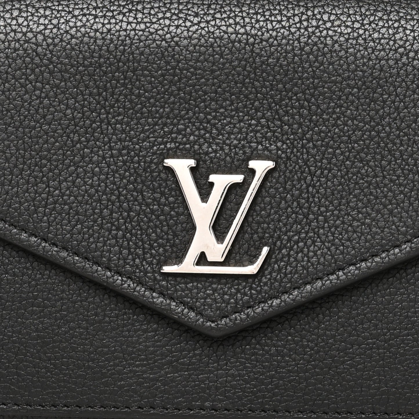 Soft Calfskin My Lockme Wallet Black