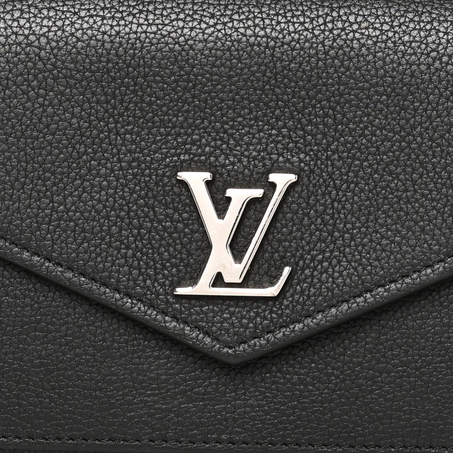 Louis Vuitton Soft Calfskin My Lockme Wallet Black 8 of 9