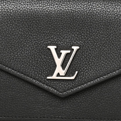 Louis Vuitton Soft Calfskin My Lockme Wallet Black 8 of 9
