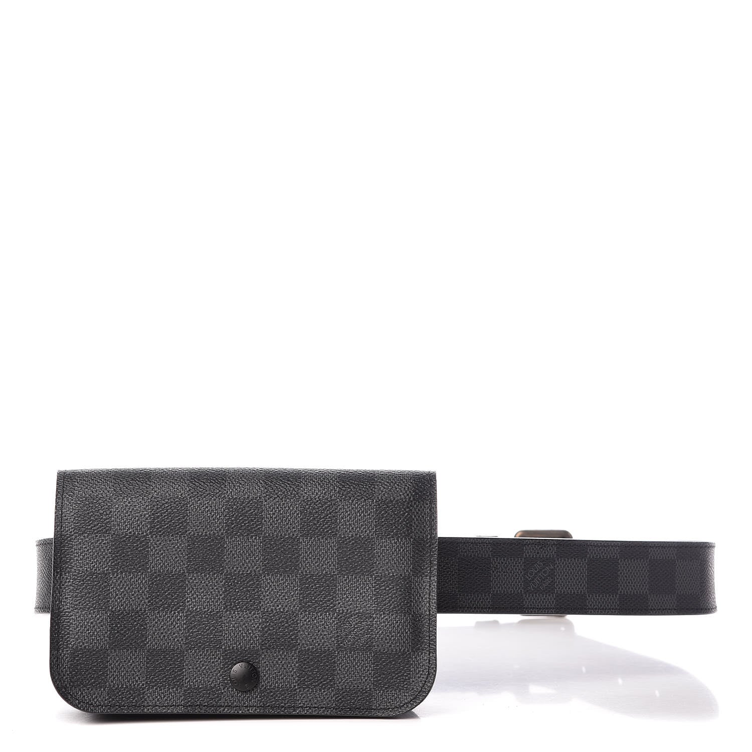 Louis Vuitton Damier Graphite Ceinture Pochette Homme Belt 85 34 1 of 8