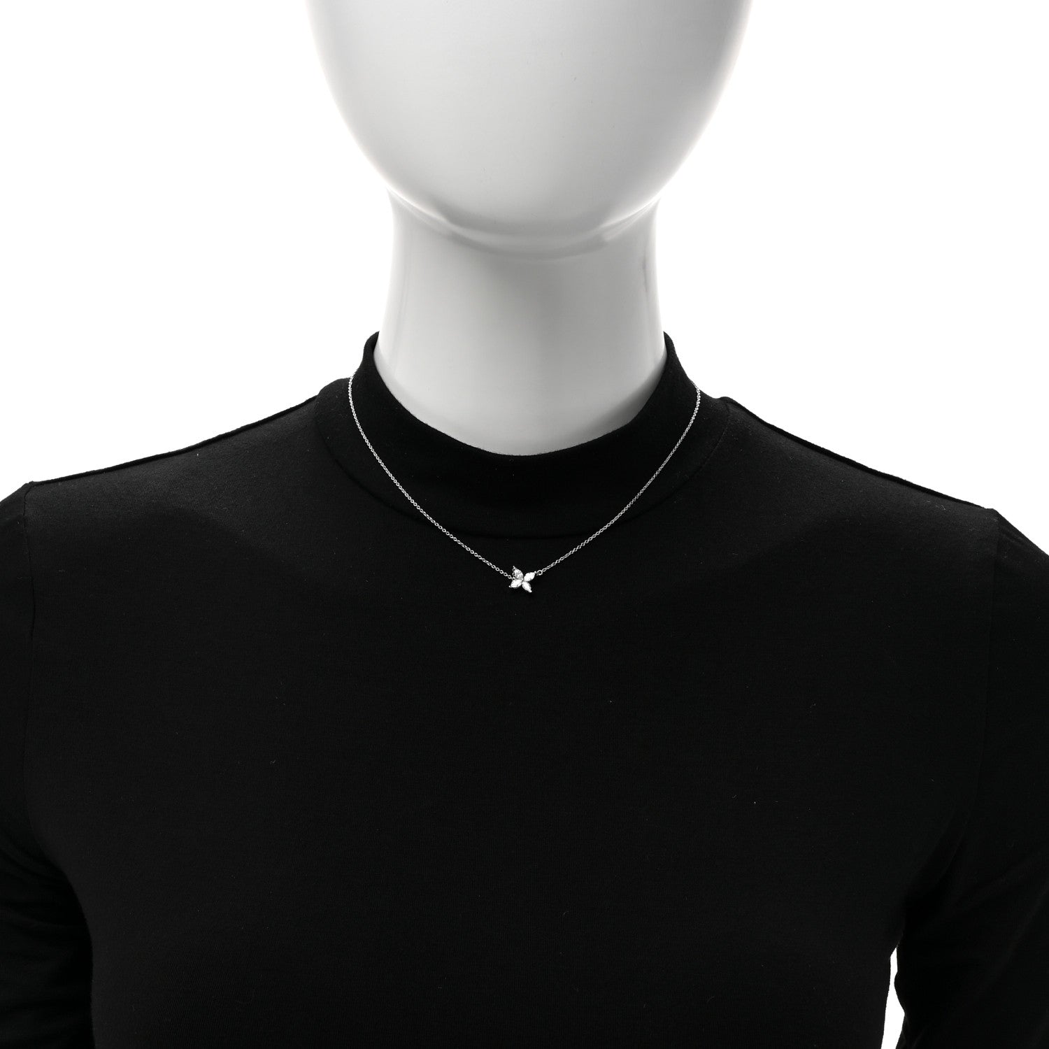 Tiffany Platinum Diamond Medium Victoria Necklace 2 of 6