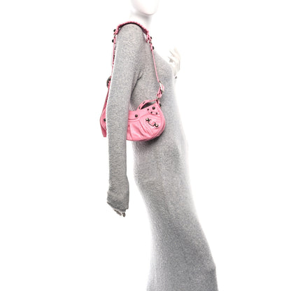 Balenciaga Agneau Arena Le Cagole Shoulder Bag XS Candy Pink 2 of 12