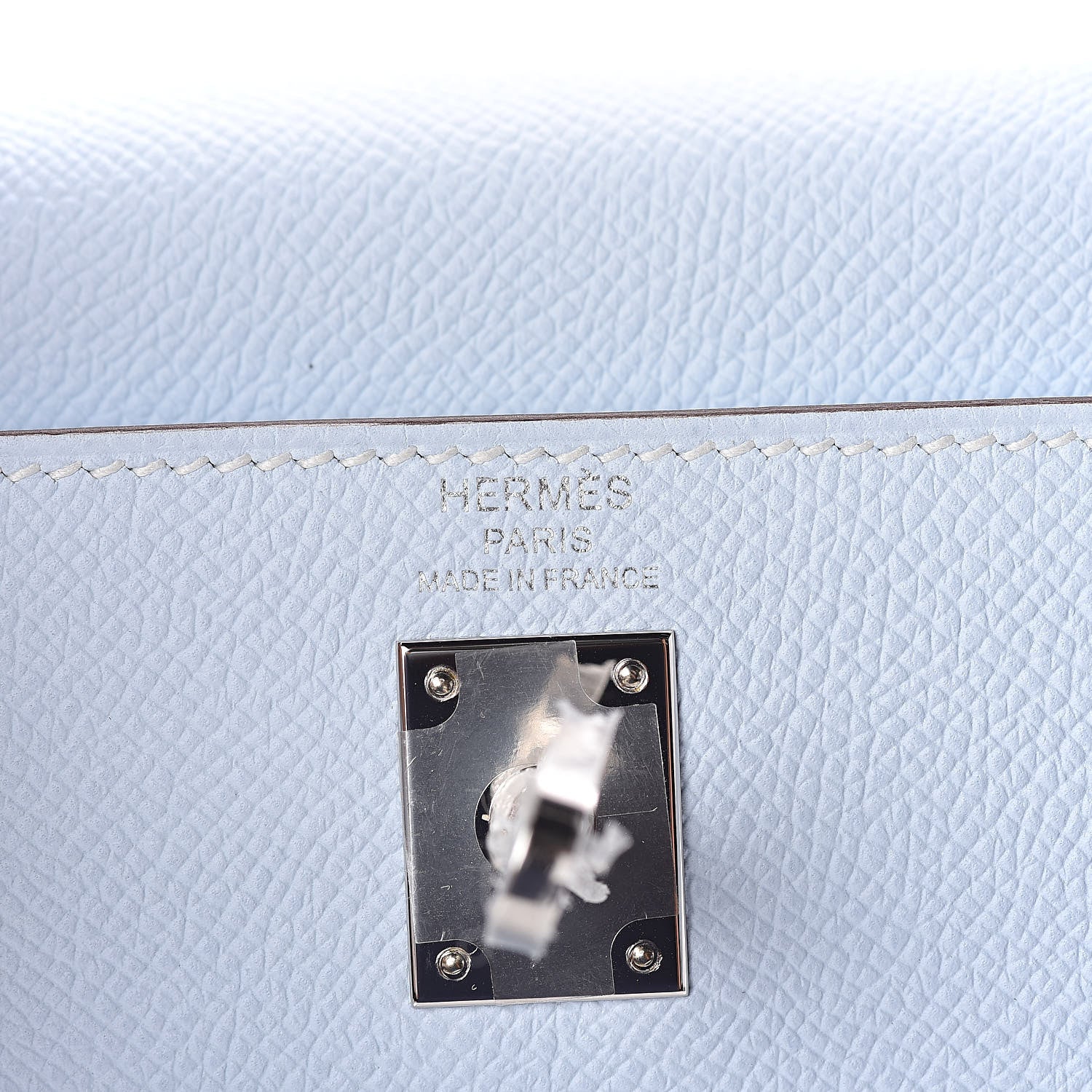 Hermes Epsom Kelly Sellier 25 Bleu Brume 8 of 32