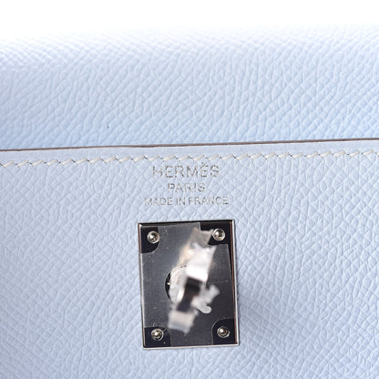 Hermes Epsom Kelly Sellier 25 Bleu Brume 8 of 32