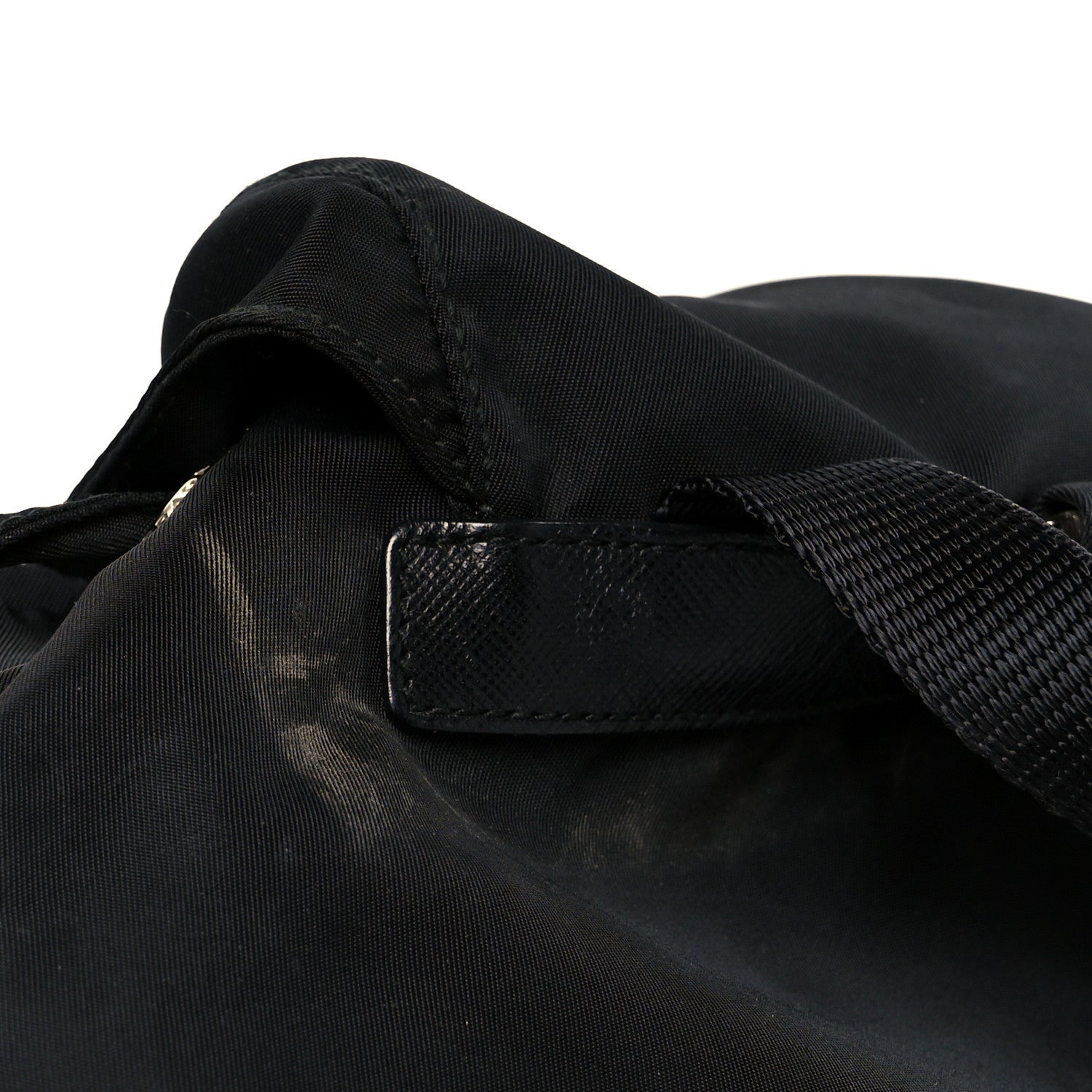 Prada Tessuto Nylon Saffiano Small Backpack Black 12 of 12