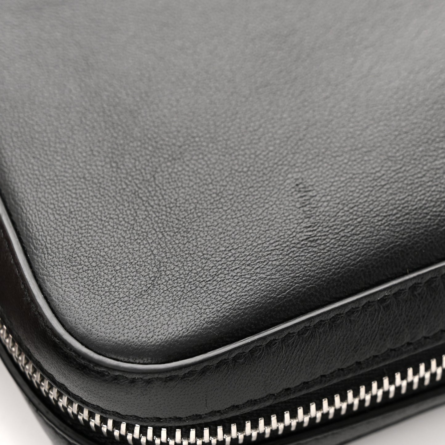 Nappa FF 1974 Embossed Mini Expandable Flap Bag Black