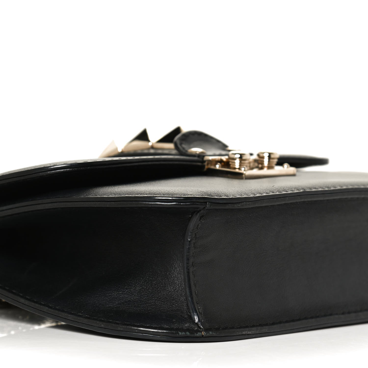 Valentino Garavani Vitello Small Glam Lock Rockstud Flap Black 8 of 10